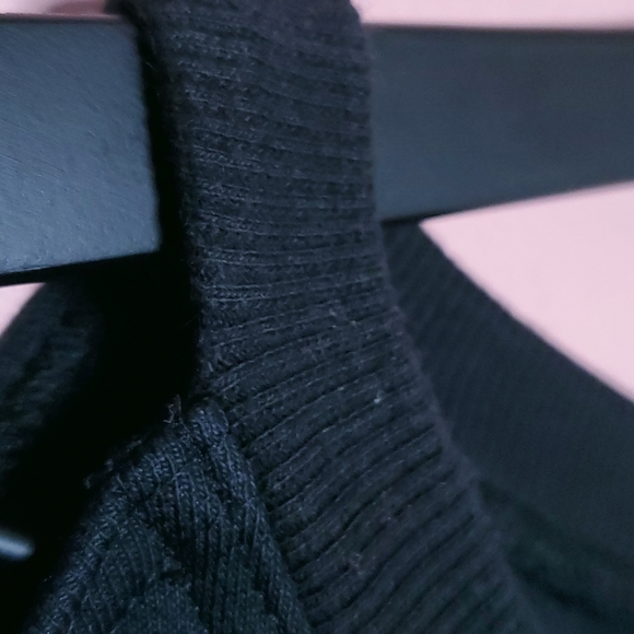 Grey Jason Wu Asymmetrical Oversized Cold Shoulder Satin Trim Sweatshirt - Picture 7 of 15